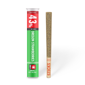 STICKS | 1G | OREGON STRAWBERRIES | INFUSED PREROLL | SATIVA