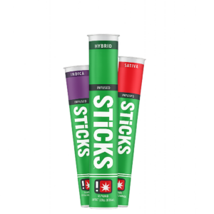 STICKS | 1G |  STRWBRY BN KUS INFUSED PRE - ROLL - INDICA