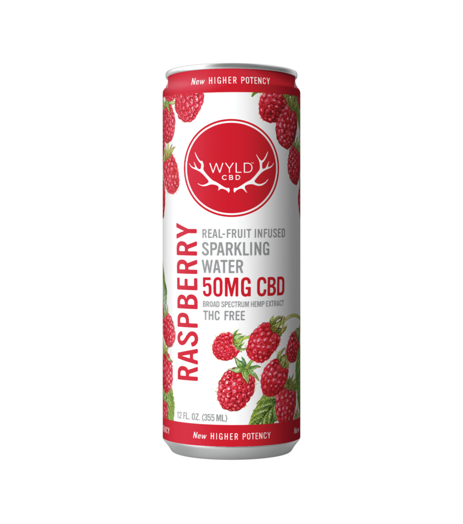 WYLD | Raspberry | CBD | 12fl oz | Hemp Seltzer