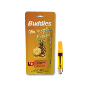 BUDDIES | 1G | PINAPPLE EXPRESS FLAVORED CART94%Pineapple Express | | Flavored Distillate Cartridge - HYBRID