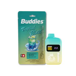 BUDDIES | 1G | TROPICAL BLAST FLAVORED AIO CARTTropical Blast | | AiO Flavored Distillate Cartridge - HYBRID
