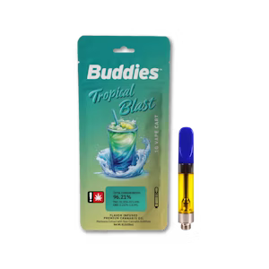 BUDDIES 1G TROPICAL BLAST FLAVORED CART - HYBRID