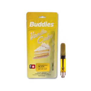 BUDDIES | 1G | VANILLA CAKE FLAVORED CART | 83.32% | Distillate Cartridge | HYBRID