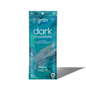 GRÖN CHOCOLATE 100MG THC DARK CHOCOLATE BAR - INDICA