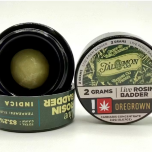 OREGROWN 2G TALLYMON LIVE ROSIN BADDER - INDICA
