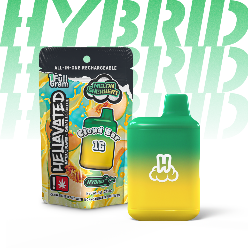 HELLAVATED 1G MELON SHERBERT CLOUD BAR - HYBRID