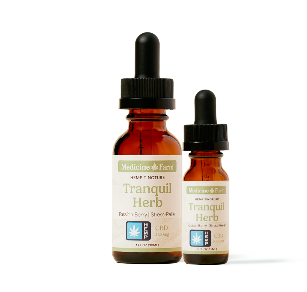 MEDICINE FARM BOTANICALS TRANQUIL HERB HEMP 1OZ CBD TINCTURE