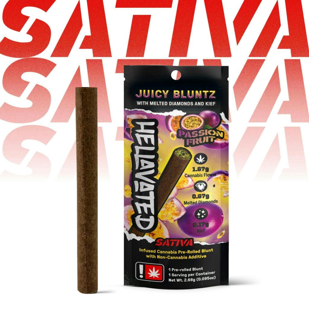 HELLAVATED PASSIONFRUIT JUICY BLUNTZ INFUSED BLUNT