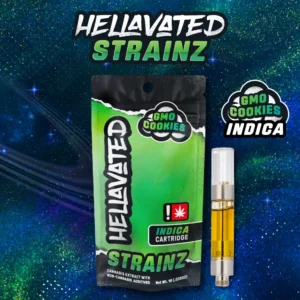HELLAVATED 1G GMO COOKIES STRAINZ CARTRIDGE - INDICA