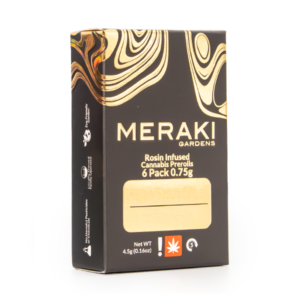 MERAKI .75G DISCO BISCUITS ROSIN INFUSED 6 PACK - INDICA